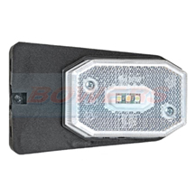 White LED Front Marker Light/Lamp With 90° Bracket For Ifor Williams Brian James Trailers